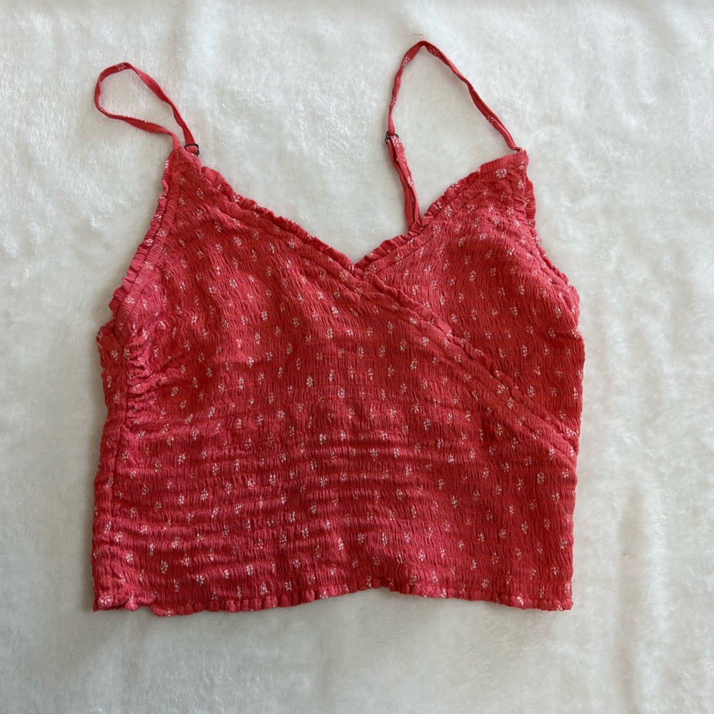 Hollister Smocked Cropped Tank